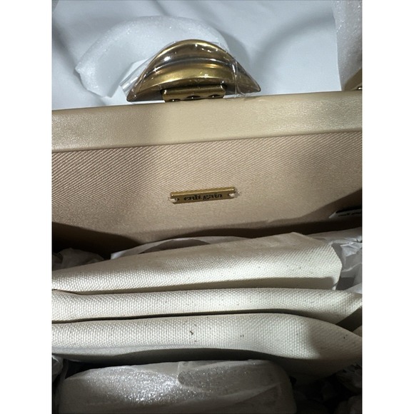 NWT $498 Cult Gaia ZUMA Small Crossbody Bag In Sand And Gold - Picture 9 of 13